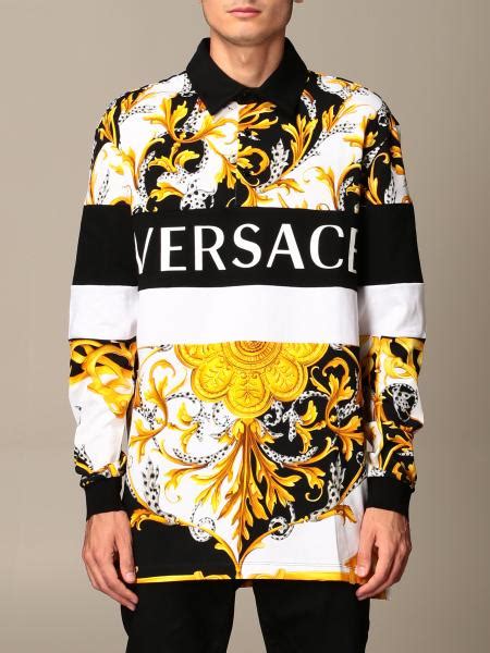 polos versace hombre|versace long sleeve.